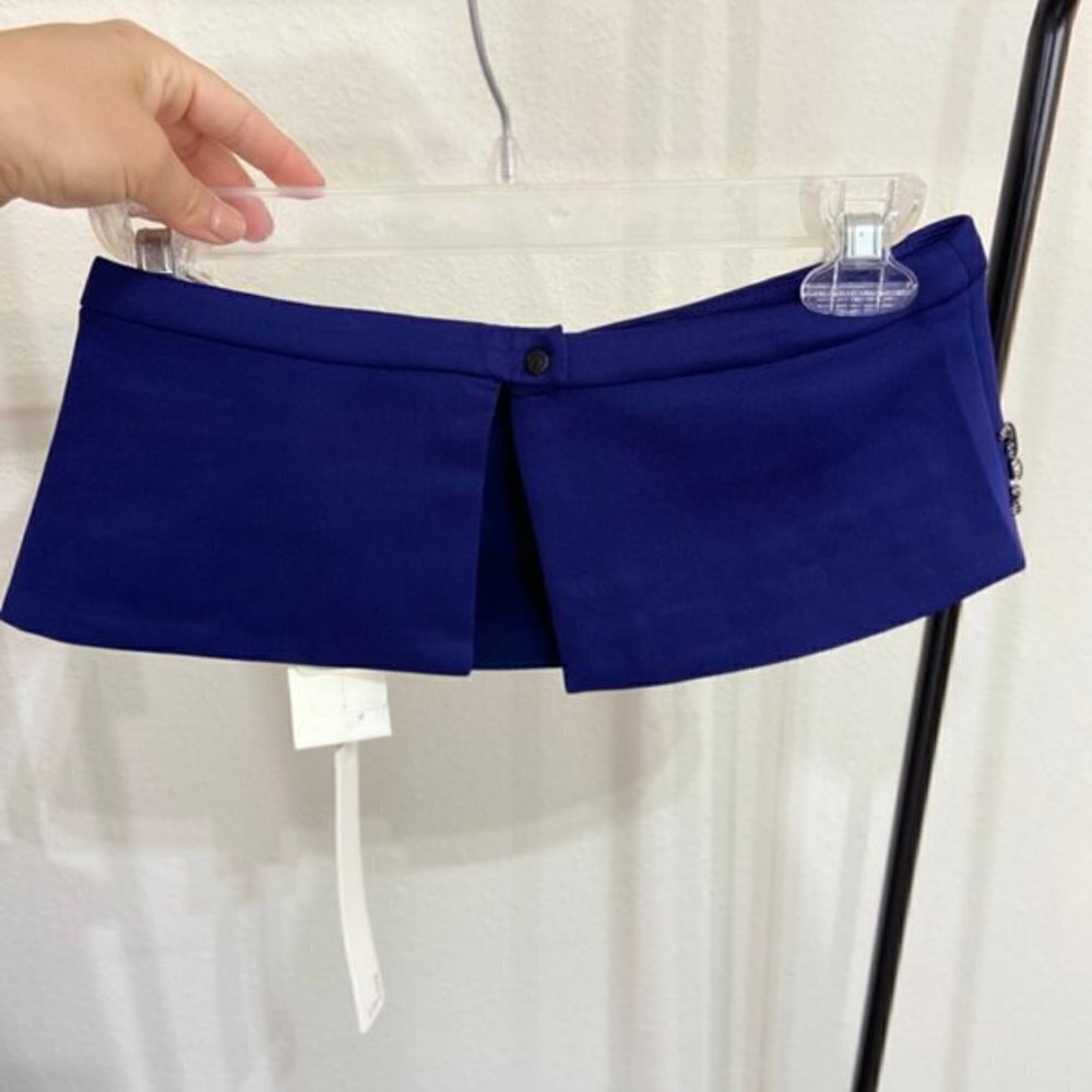 Line & Dot NWT Blue Peplum Pencil Skirt Size Small - Picture 11 of 16